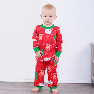 

Big Sister Little Sister Matching Outfits Toddler Girl Boy Santa Print Sleepwear Baby Pajamas Set Christmas Infant Rompers