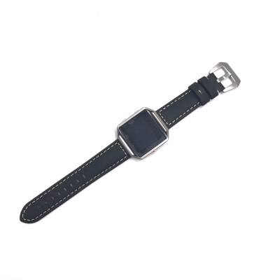 

〖Follure〗Leather Watch Band Wrist strapMetal Frame For Fitbit Blaze Smart Watch AG