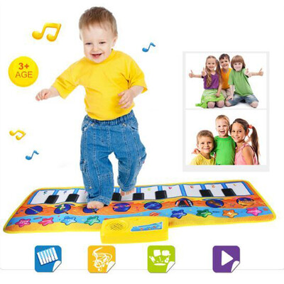 

YIWULANew Touch Play Keyboard Musical Music Singing Gym Carpet Mat Best Kids Baby Gift