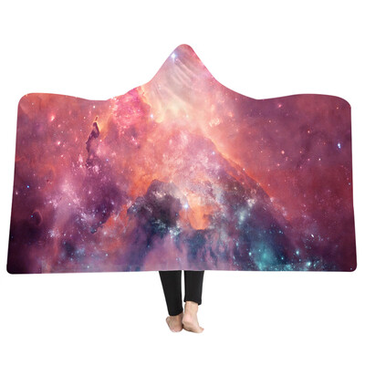 

Toponeto Cartoon 3D Plush Hooded Warm Blanket Dressing Blankets Hooded Blanket