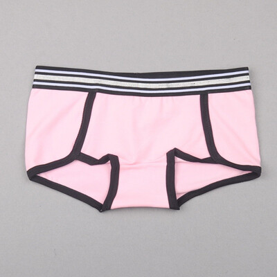 

Middle Waist Briefs Stitching Bag Hip Wide Side Printing Simple Panties Underwear Women