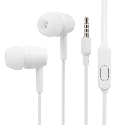 

35mm Wired Headphones Stereo Music Earphone In Ear Headset Smart Phone Earpiece Earbuds In-line Control w Microphone