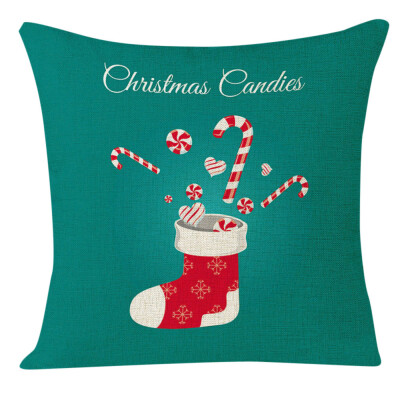 

Siaonvr Xmas Christmas Socks Sofa Home Decoration Festival Pillow Case Cushion Cover