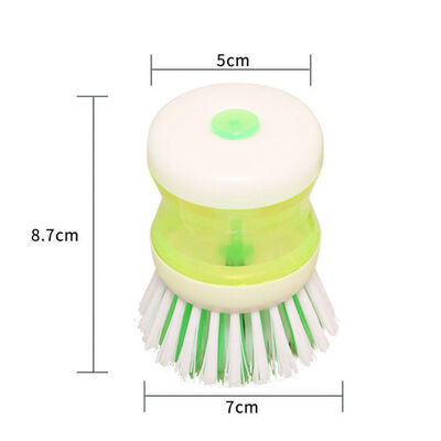 

Kitchen Tool Pot Brush Scrubber Cleaner Pot Brush Automatic Liquid Adding Brushs