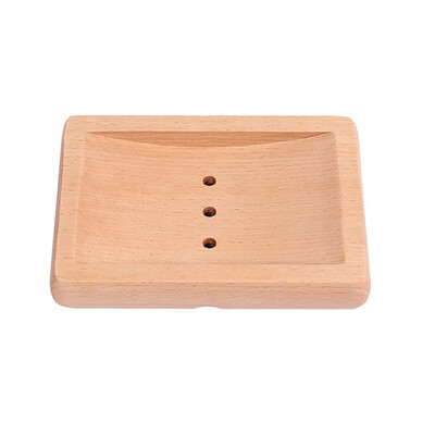 

Handmade Wood Bamboo Soap Rack Dish Tray Case Bathroom Cleaning Shower Holder