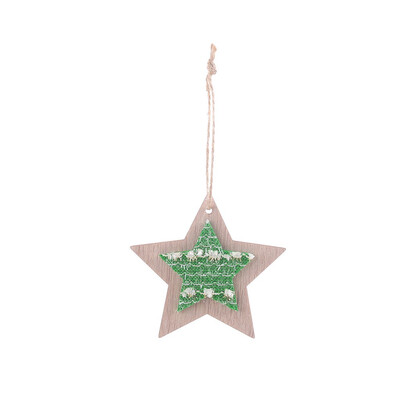 

Siaonvr Christmas Decorations Wooden Pendants Small Ornaments Hanging Dress Up