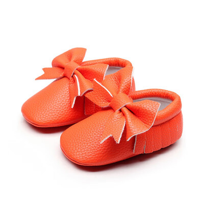 

Newborn Baby Girl Shoes Cute Solid Color Princess Baby Anti-slip On Shoes 0-2T Toddler First Walkers Spring Autumn