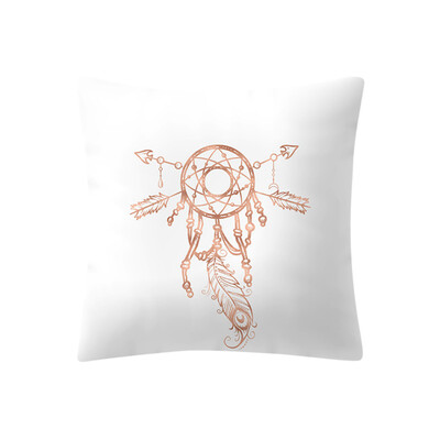

〖Follure〗Rose Gold Pink Cushion Cover Square Pillowcase Home Decoratio