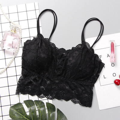 

Summer Bra Flower Hollow Out Lace Bras For Women Wire Free Soft Full Cup Underwear Women Seamless Bras Bralette Sexy Lingerie