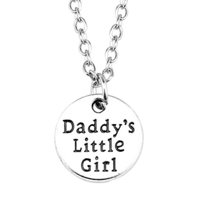 

Daddy Little Girl Kids Love Fathers Day Pendant Necklace Gift
