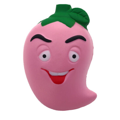 

Tailored Simulation Colored Pepper Super Slow Rising Scented Relieve Stress Toy