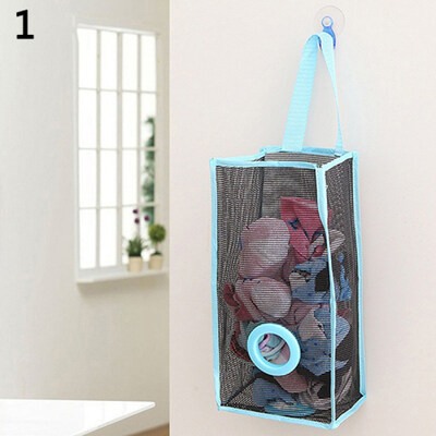 

Kitchen Translucent Mesh Hanging Garbage Shopping Bag Storage Organiser Bag