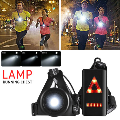 

Outdoor Sport LED Lights Torch Running Flashlight Night Flash Warning Light Chest Lamp