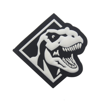 

Gobestart Dinosaur Patch Tactical Luminous Patch Flag Magic Stickers Badge Decoration