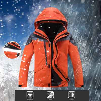 

Toponeto Men Winter Hooded Softshell Windproof Waterproof Soft Coat Shell Jacket