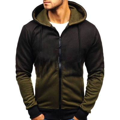 

Gobestart Men Splicing Tie Dyeing Pullover Long Sleeve Hooded Sweatshirt Tops Blouse