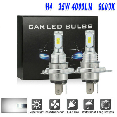 

2pcs DC 12-24V White Car Headlight Kit Bulb 6000K DRL Driving Lamp Hilo Beam