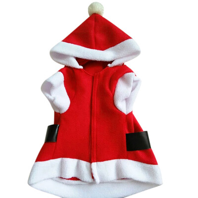 

Pet Dog Coat Christmas Clothes for Small Dogs Winter Dog Hooded Jackets Santa Costume Puppy Cat Clothing Chihuahua Autumn Winter