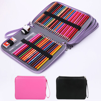 

Large Pencil Case PU Leather Pencil Holder with 184 Slots Portable