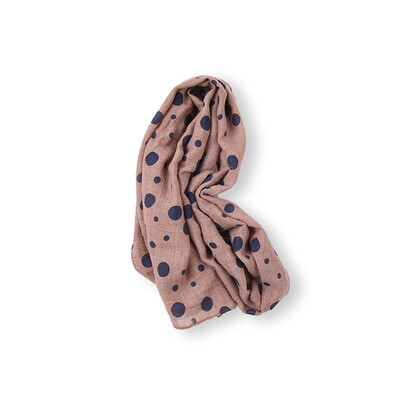 

Winter Scarf Children Girls New Fashion Cotton And Linen Scarf Dot Printed Warm In Winter