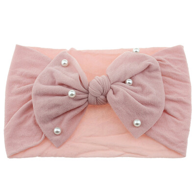 

New Baby Cute Girls Boys Pearl Bowknot Design Headband Headwear Apparel Photography Prop Party Gift