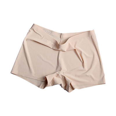 

Anti-light Seamless Panties For Women Solid Color Underwear Ice Slik Safety Boyshort Summer Hot Sale Lingerie Panties