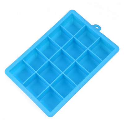 

Silicone Large Ice Cube Mold 15-Grid Mould Tray Maker Rectangle Kitchen Bar Tool