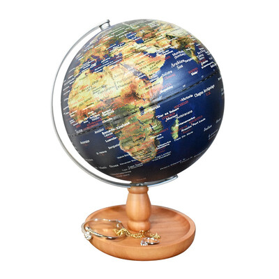 

Fun globe 8 inches 20cm Touch light storage function antique globe