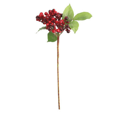 

Artificial Berry branch silk flower Christmas Berries Branch fake flower fruit home decoration single happy berry