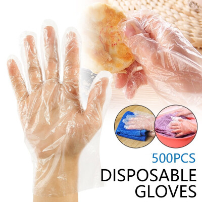 

500PCS Disposable PE Gloves Restaurant Home Service Safe Protector