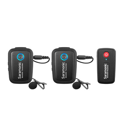 

Saramonic Wireless Microphone Blink 500 Series B1 B2 B5 B6 24GHz Dual-Channel Mic System w Lavalier for DSLR Phones VS RODE GO