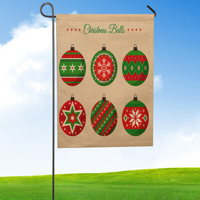 

Tailored Christmas Garden Flag Indoor Outdoor Home Decor Letters Flowers Flag