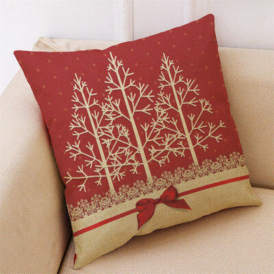 

Tailored New Christmas Cotton Linen Pillow Case Sofa Cushion Cover Home Decor