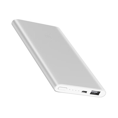 

Original For Xiaomi Mi Power Bank 5000mAh 2Gen Portable Charger Powerbank for 5000 Li-polymer Exernal Battery Ultra Slim for Phone
