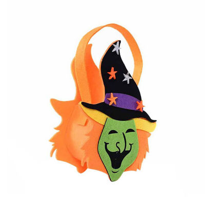 

Halloween Childrens Hand-held Gift Candy Bag Pumpkin Ghost Pattern Non Woven Fabric Candy Bag Halloween Decor for Home Kid