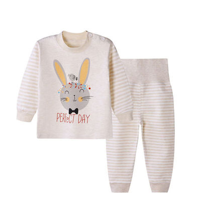 

Newborn Baby Girls Boys clothes Sleepwear Set Baby Kids Girls Boys Cartoon Letters Print Long Sleeve BlousePants Pajamas 1-6Y