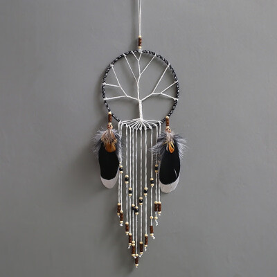 

Mystery Tree Dream Catcher Feather Wall Hanging Decor Wind Chimes Decoration Ornaments flower wind chime Home pendant Decor