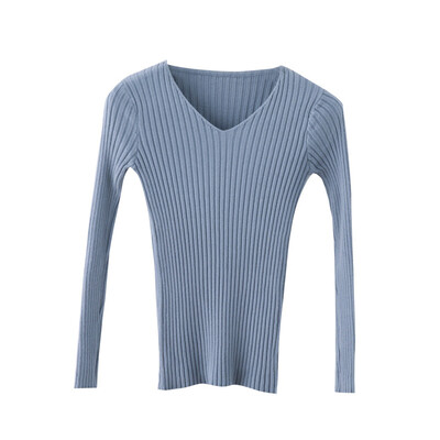 

Autumn Winter Sweaters Knitted Sweater Women Office Vintage Pullover White With Black Sweater Women V Neck Sweater Female Korean