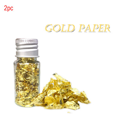 

Gobestart 3PC 10ml Edible Gold Leaf Mask Decoration Authentic Gold Foil Cooking Cake And Chocolate Decoration Health Spa