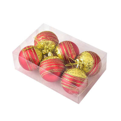 

6pcslot Christmas Tree Decor Ball Bauble Xmas Party Hanging Ball Ornament decorations for Home Christmas decorations Gift