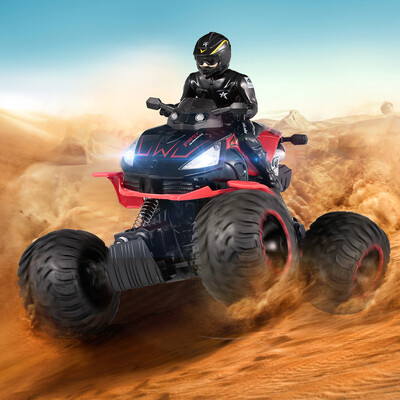 

SL-012A 114 24G 4WD Remote Control Motorcycle Crawler Off-road RC Car w Bright LED Headlights Kids Toy Christmas Gift