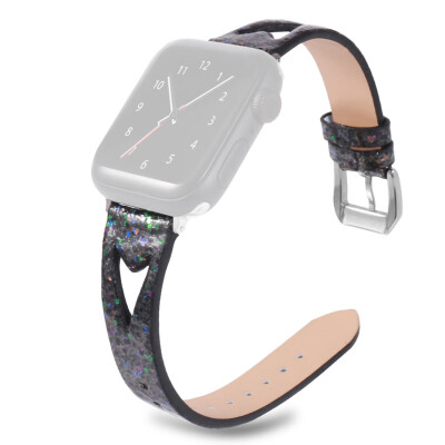 

〖Follure〗Bling Glitter Leather Wrist Replacement Strap Watch Band For Apple iwatch 44mm