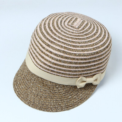 

Korean leisure duck tongue straw weave sunscreen sunshade hat Korean version equestrian hat sunhat summer outing straw hat