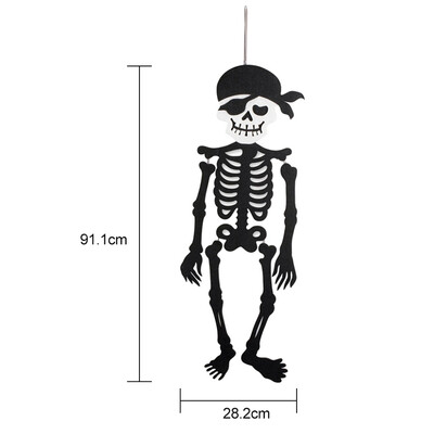 

Halloween Wall Hanging Ornament Party Supplies Non-Woven Fabric Happy Halloween Collections Sign Door