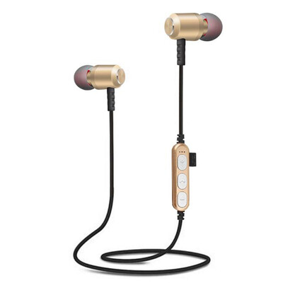 

New Bluetooth Earphone Wireless Stereo with MicTF card solt Music Earbuds for Samsung iPhone Xiaomi Magnetic Sports earphone
