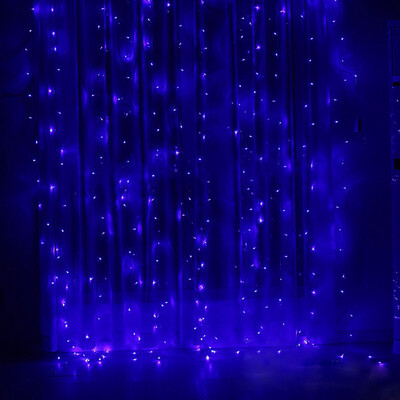 

Gobestart USB Curtain Lights 3m 300 LED 8 Modes with Control Christmas Party