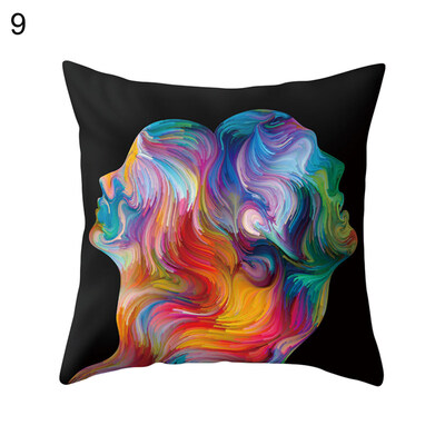 

Multicolor Kiss Pillow Case Sofa Bed Car Cafe Office Decoration Cushion Cover
