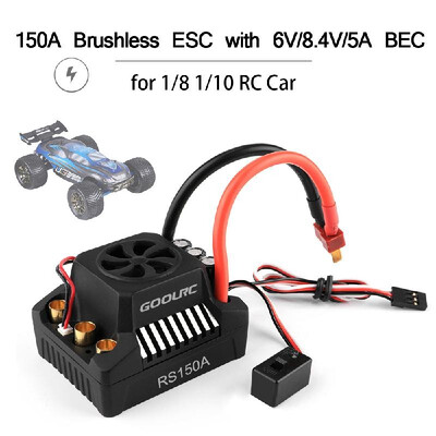 

GoolRC 150A Brushless ESC Electric Speed Controller 60V84V5A BEC for 18 110 RC Truck Off-road Car