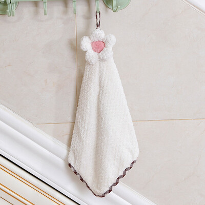 

13 Styles Household Lint-Free Towel Sunflower Hanging Water Absorbent Towel For Kitchen Bathroom