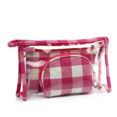 

PVC Ladies Toiletry Bag 3pcsset Women Makeup Bags Waterproof Portable Bag